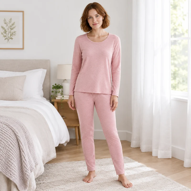Luxuriöses Thermoset aus Kaschmir und Seide: Gemütliche Eleganz für Herbst und Winter